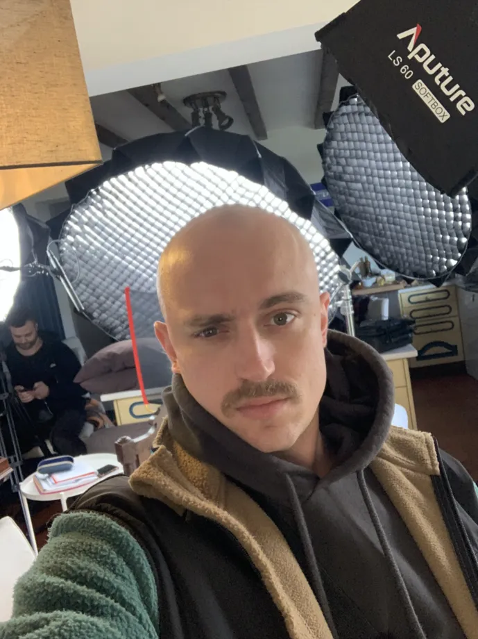 Max Golov in his Lisbon studio