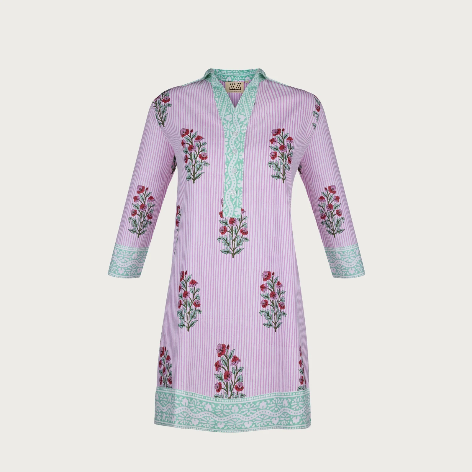 Flat lay clothing product photograph for an online fashion store